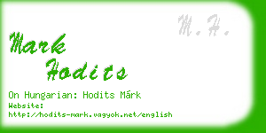mark hodits business card